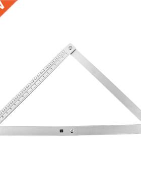 45 Degree Foldable Carpenter Square Triangle Ruler，Aluminum