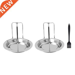 Durable Chicken Roaster Rack Holder Roasting Pan Tray Cookin