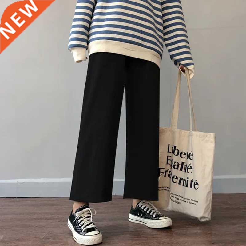 Cusual Pants Women Spring Summer Ankle-length Loose Wide Leg