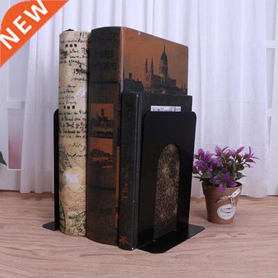 Simple Style Metal Bookends Iron Support Holder Nonskid Desk