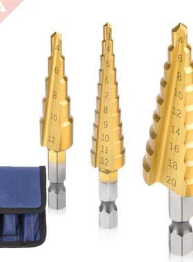 1/pcs HSS Steel Titanium Step Drill Bit Hand Tool Sets -12