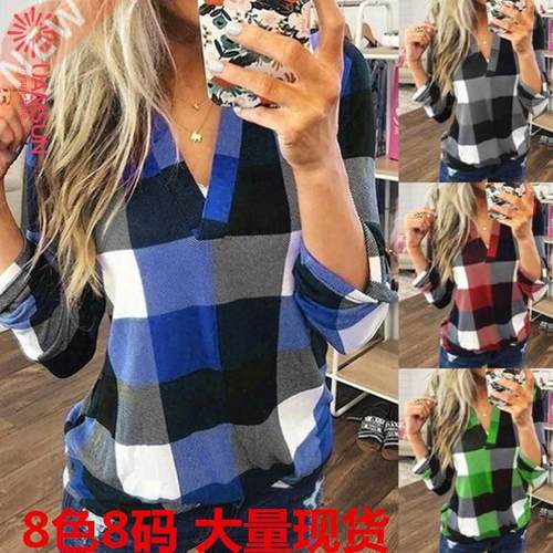 plus size 5XL autumn women blouse long sleeve t shirts 女T恤