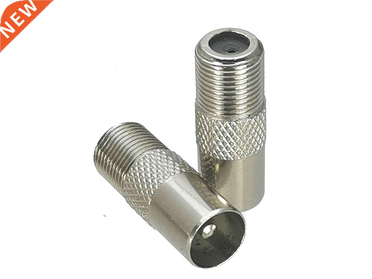 1Pcs IEC PAL DVB-T Male Plug to F TV Female Jack RF Adapter