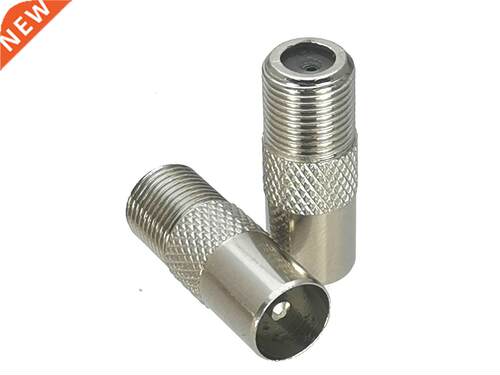 1Pcs IEC PAL DVB-T Male Plug to F TV Female Jack RF Adapter