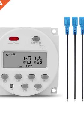 SINOTIMER 1 Second Interval 12V Digital LCD Timer Switch 7 D