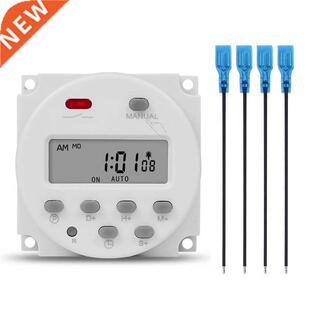 SINOTIMER 1 Second Interval 12V Digital LCD Timer Switch 7 D