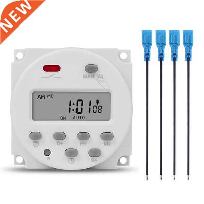 SINOTIMER 1 Second Interval 12V Digital LCD Timer Switch 7 D
