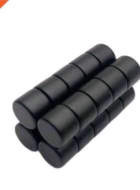 Black Epoxy Strong Magnet 20PCS Dia8x6mm Round Magnetic Butt
