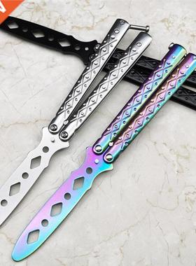 Foldable Butterfly Knife Portable Transformable Blunt Baliso