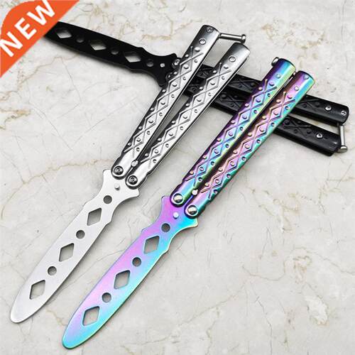 Foldable Butterfly Knife Portable Transformable Blunt Baliso