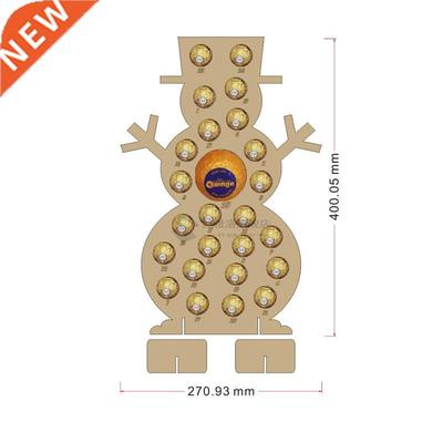 Handmade Wooden Christmas Advent Calendar Hollow Out Countdo