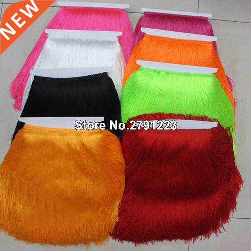 free shipping 1Yards 50CM Long Lace Fringe Trim Tassel