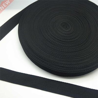 NEW 5Yards 10/15/20/25/0/8/50mm Wide Black Strap Nylon We