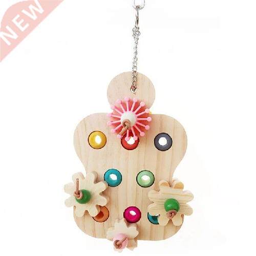 New Bird Interactive Toy Wooden Training Bird Parrot