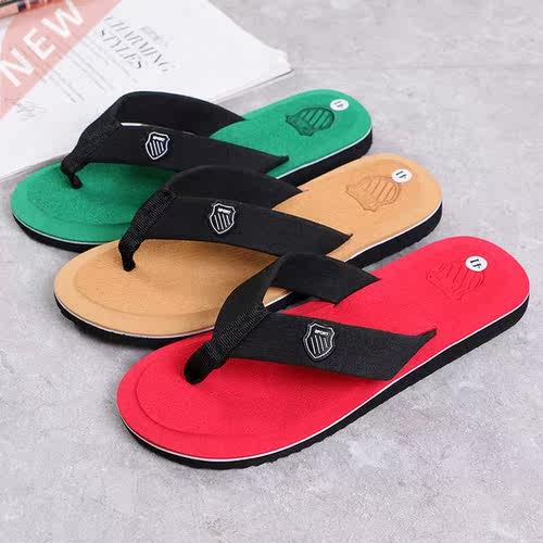Indoor Outdoor Men's Slippers Summer Non-slip Beach Flip Flo