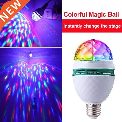E27 LED RGB Lamp 3W Bulb Magic Color Projector Auto