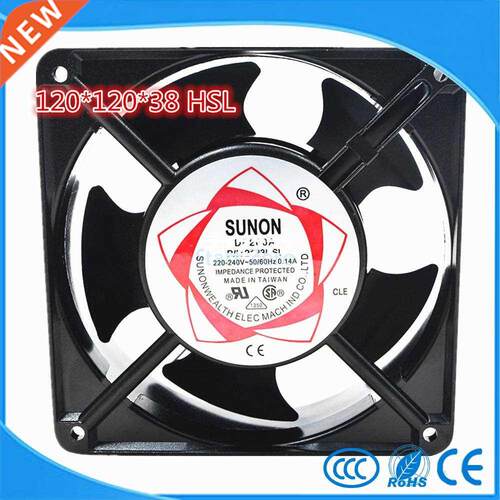 12038 P/N 2123 HSL AC 110 220 380 75CFM Axial flow fan 120m