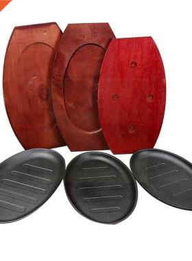 Sizes 12/10/8 Inch Cast Iron Steak Fajita Sizzling Grill