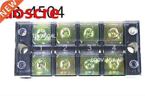 5Pcs TB-4504 Dual Row 4 Position Screw Terminal Barrier Bloc