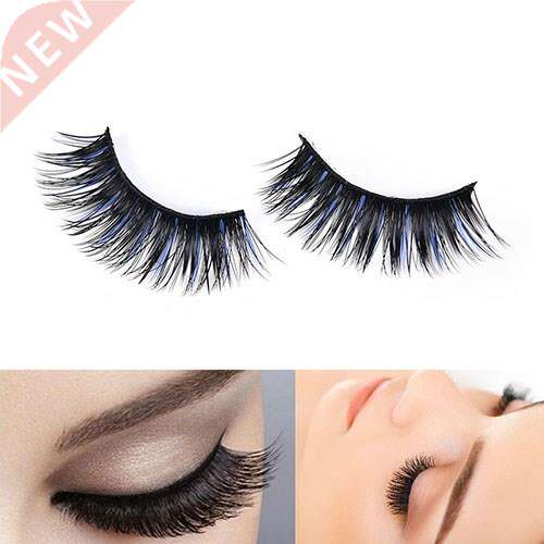 5Pairs Women Makeup Tool Soft Cross False Eyelashes Extensio