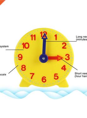 10cm Two Pointer Clock Model Kid Child Toy Ely Lening R