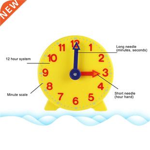 10cm Two Pointer Clock Model Kid Child Toy Ely Lening R