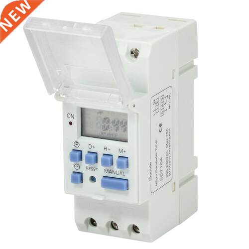 AC 220V 16A Weekly LCD Din Rail Timer Switch Microcomputer R