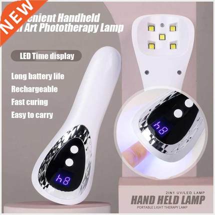Handheld Nail Drying Lamp UV LED Lamp for Nails Rechargeable