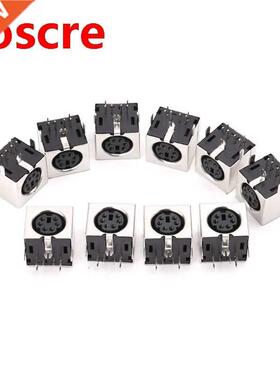 10pcs Mini 6-pin Din Socket Connectors PS-2 Female Plug PCB