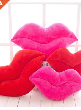 30cm Creative Pink Red Lips Shape Cushion Home Decorative Th