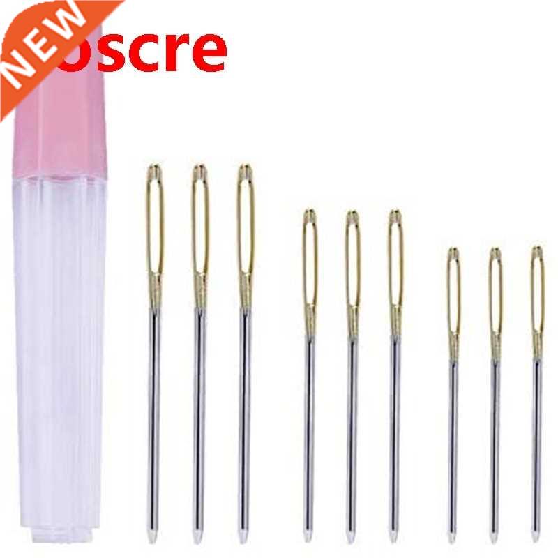 9/18/20 Pcs Large-Eye Blunt Golden Tail Tapestry Needle Han