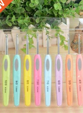 8Pcs/Set Aluminum Crochet Hook Knitting Needles Kit Sweater