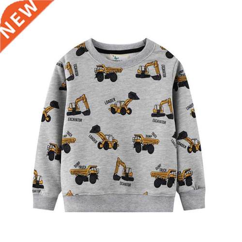 Jumping Meters Long Sleeve Boys Hooded Shirts For Winter Aut