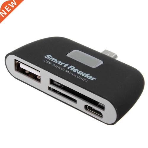 4 in 1 OTG/TF/SD Card Reader Adapter with Micro-USB Charge P