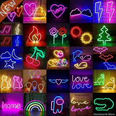 LED Neon Light Sign Strip New 189 Styles Wall Art Lamp Night