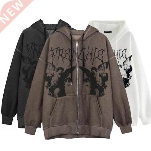2021 y2k Winter Hoodies Ropa Grunge Sweatshirts Goth Tops Cl