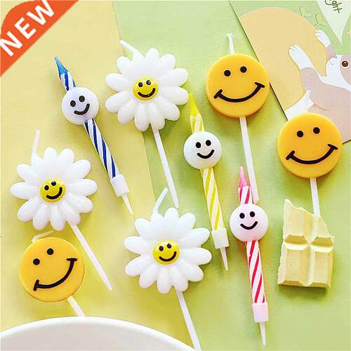 5pcs Smile Candle Birthday Cake Candles Baby Shower Wedding