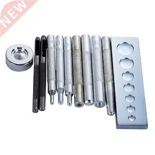 11pcs/set DIY Leather Tool Die Punch Hole Snap Rivet Button