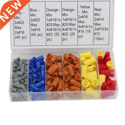 158PCS Electrical Wire Connectors Screw Terminals with Sprin