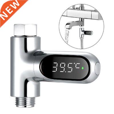 LED Display Water Meter Digital Shower Thermometer Bath