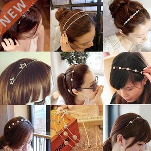 Colorful Rhinestone Flower Leaf Hair Hoop Headband Hairband