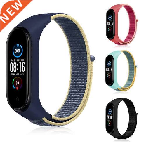 Bracelet for mi band 7 6 Strap Nylon Sport loop watch Belt p