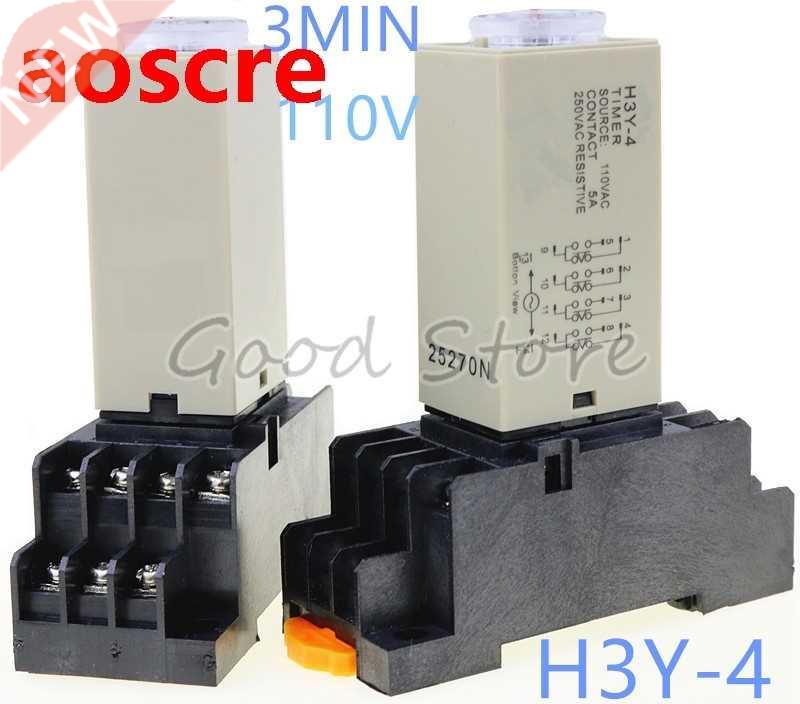 1SET H3Y-4 0-in 110V Time relay power delay controller ST