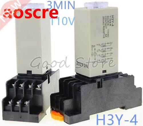 1SET H3Y-4 0-in 110V Time relay power delay controller ST