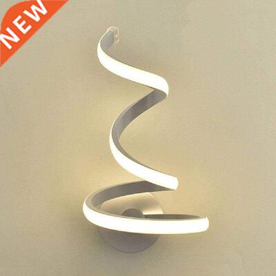 Modern Spiral LED Wall Lamp Living Room Bedroom Bedside