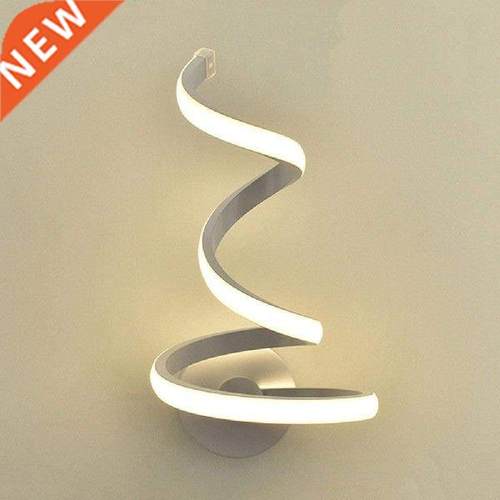 Modern Spiral LED Wall Lamp Living Room Bedroom Bedside
