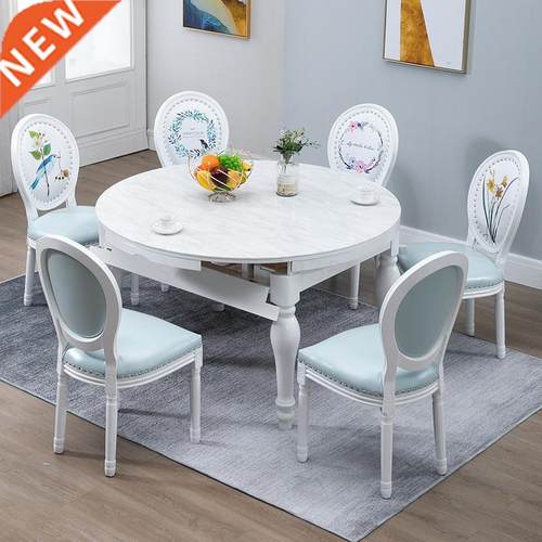 European style solid wood dining chair American retro