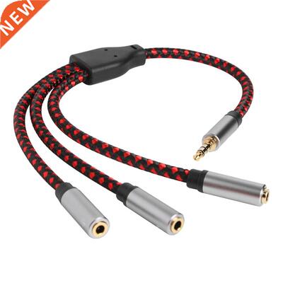 Hedphone Splitter udio Cble 3.5mm Mle to 3 Femle Jck