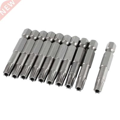 5.3mm T30 Head 50mm Security Torx Insert Bits 10 Pcs