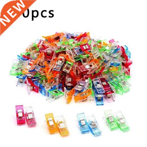 100Pcs Colorful Sewing Craft Quilt Binding Plastic Clips